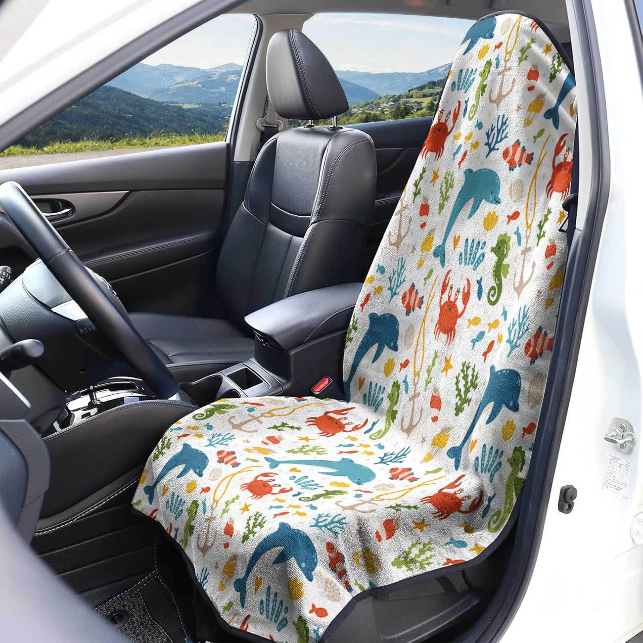 Marine seat towel cover front seat protector suitable for gym and exercise, universal for all seasons and car use