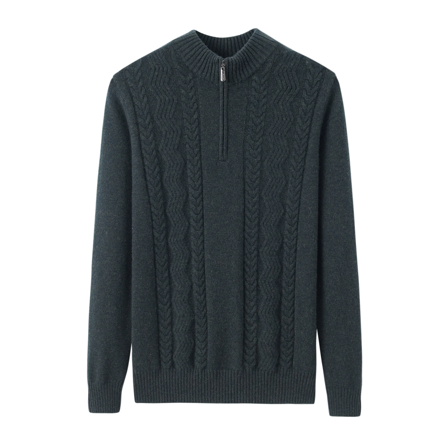 Velvet cashmere colored long-sleeve with zipper, increased thickness, (Physicals)