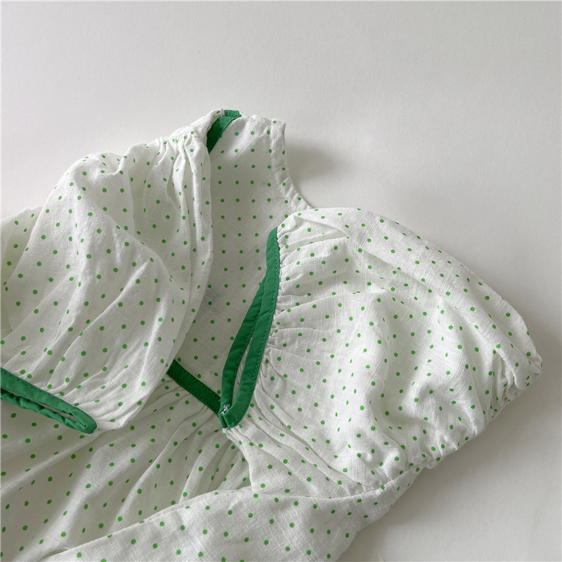 [SMS] vestido blanco de flores para niñas verano coreano vestido de princesa para bebés de verano