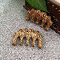Chicken Wing Wood Wide-Tooth Massage Comb Meridian Massage Comb for Head Meridians Portable Wide-Tooth Five-Finger Comb