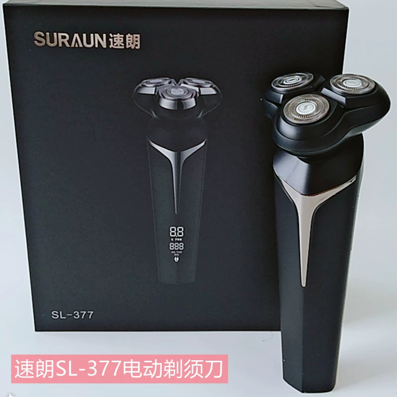 Электробритва Sulang, мужская бритва SL-377, плавающая моющаяся головка с 3 лезвиями, зарядка TYPE-C