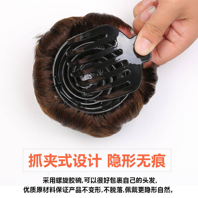 Peluca de pelo bolsa de pan cabeza flor brote accesorios para el cabello agarre nueve flor bola cabeza pelo rizador de pelo rizado bolsa de cinco colores anillo de pelo