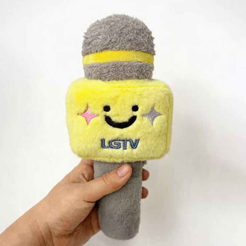 Original Cute Plush Microphone Safety Belt Protective Cover, Anti-Wear, Anti-Strangle, Anti-Accidental Capture, Decorative Doll, Creative Gift