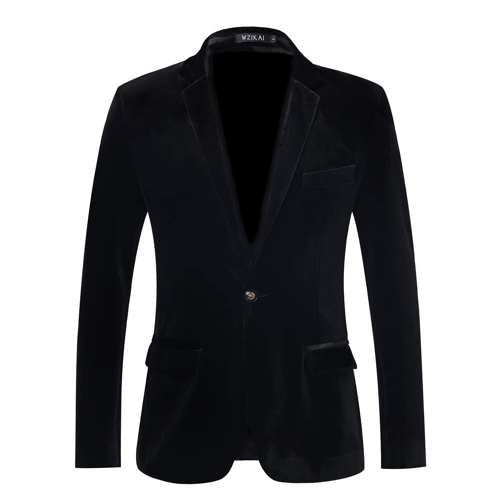 Sametist meeste bleiser slim fit - stiilne ja elegantne_voghion.com