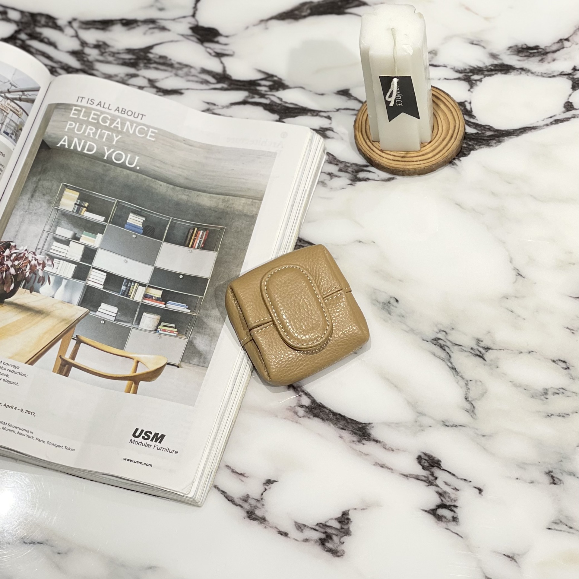 Monedero de cuero genuino primera capa de piel de vaca mini billetera de almacenamiento clave transfronteriza pequeña billetera de piel de vaca de las mujeres