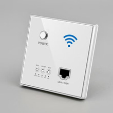 亚贝智能家居墙壁路由器智能插座wifi面板家用酒店86型无线ap面板