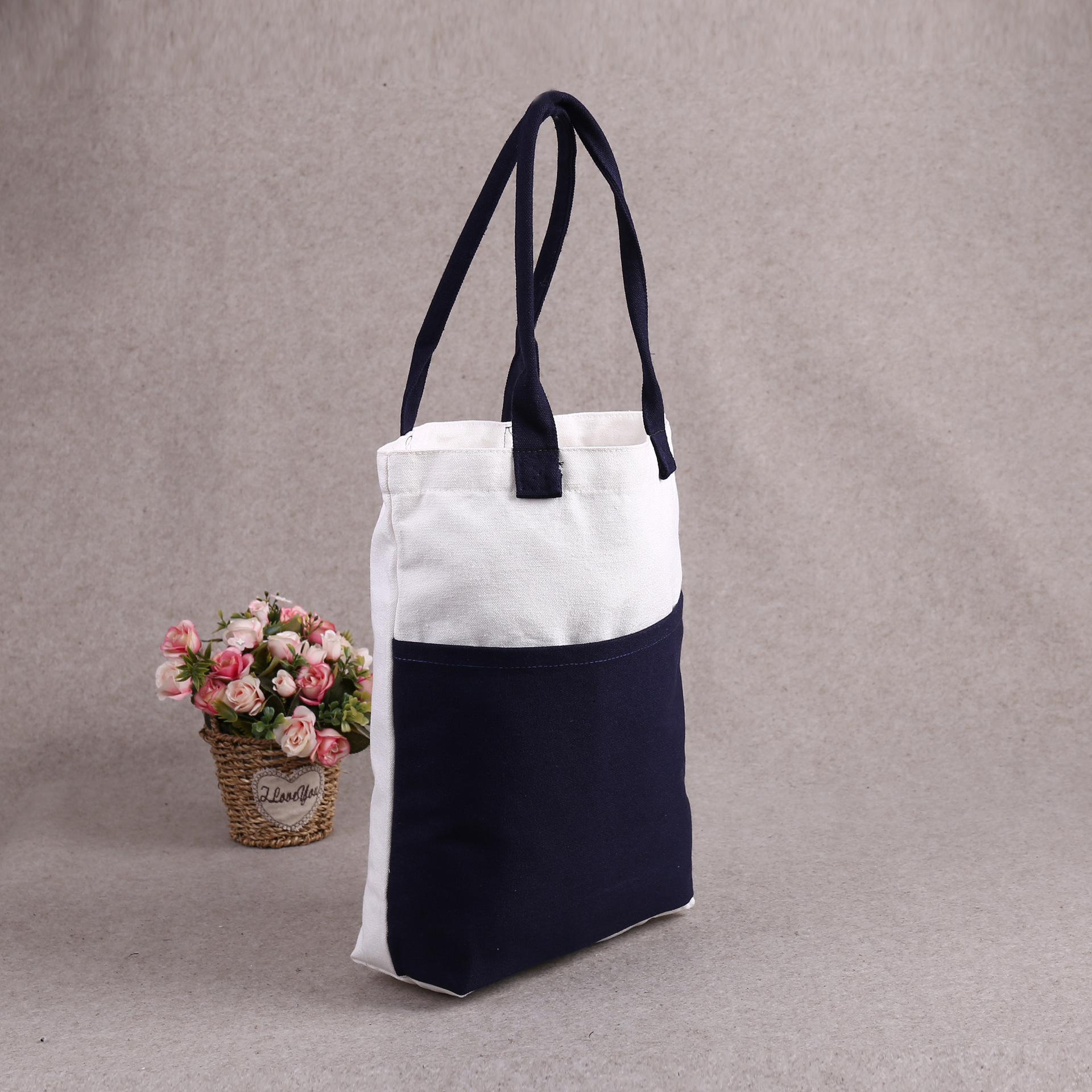 厂家批发手提帆布袋空白diy棉布袋宣传广告彩印购物袋可印logo