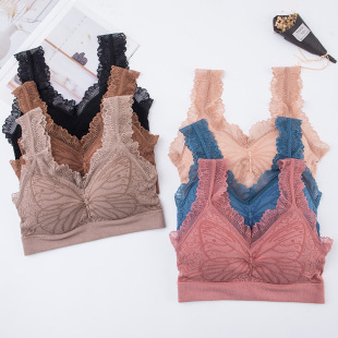 法式内衣 女士性感蝴蝶蕾丝美背内衣 无钢圈文胸聚拢裹胸抹胸bra O1CN01eG9UFr1x6VAlSd1eV_!!2002356394-0-cib.310x310.jpg