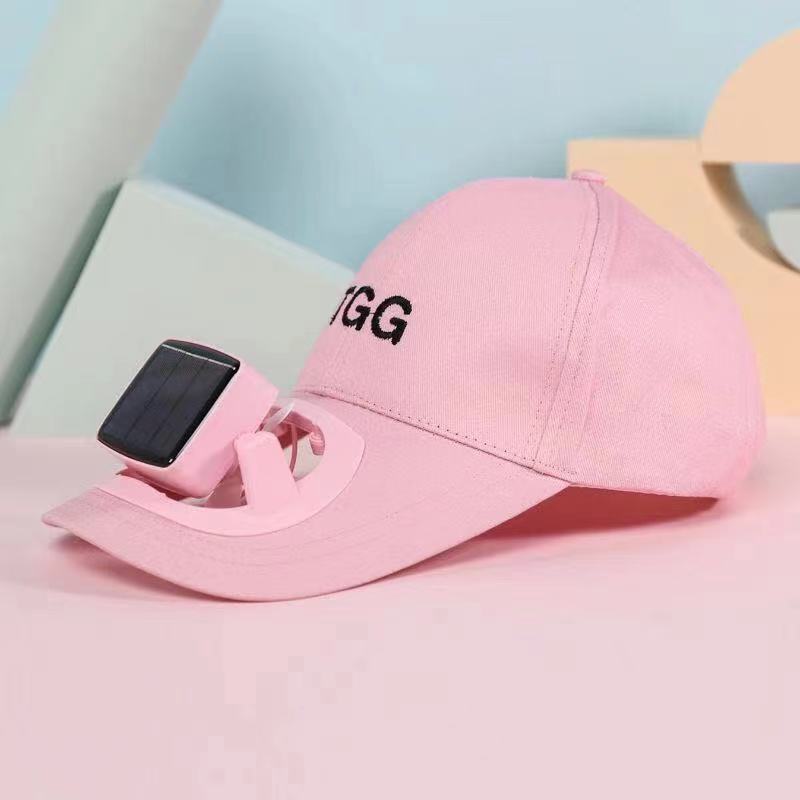 Sombrero con ventilador de carga solar protección solar sombrero multifuncional gran viento USB portátil pequeño ventilador