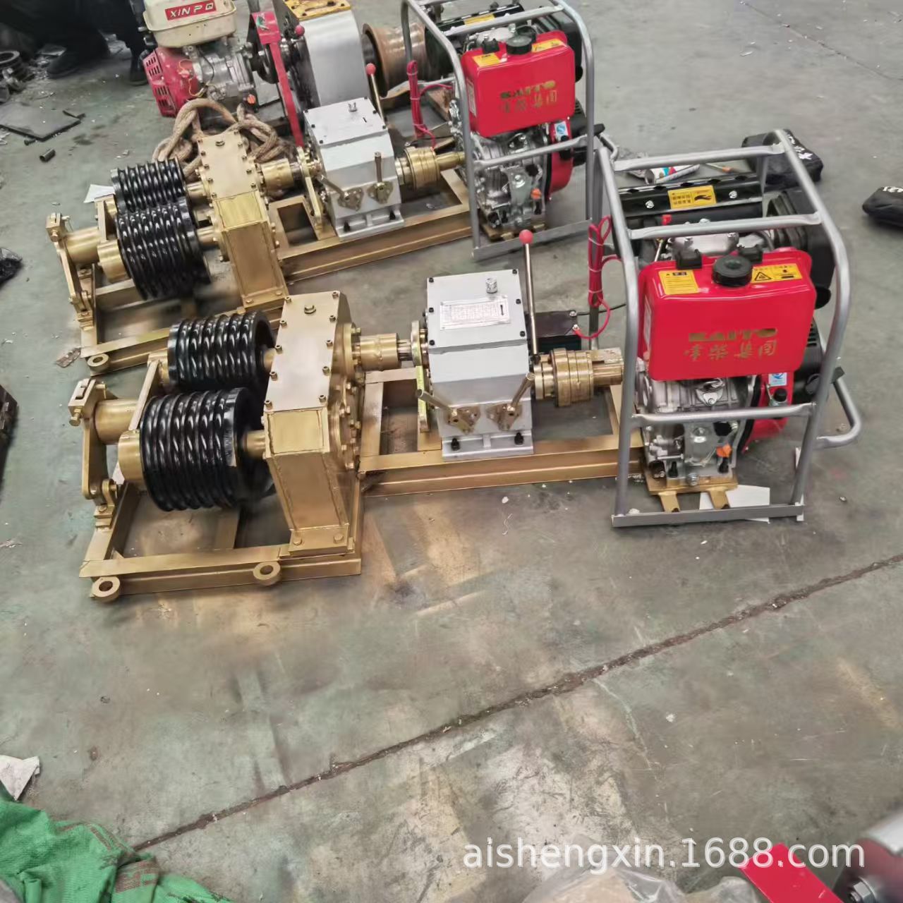 快速机动绞磨机3T5T8T绞磨柴油机汽油机绞磨机卷扬机收放线机出口