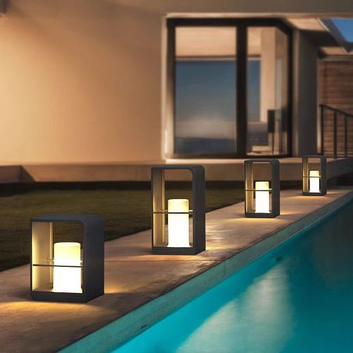 Villa Waterproof Solar Courtyard Lamp Outdoor Lawn Lamp Landscape Lamp Park Garden Lamp Inn Balcony Atmosphere Lamp