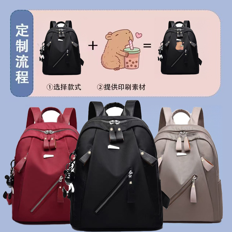 Mochila Antirrobo para Laptop de Nylon de Gran Capacidad para Escuela image 10