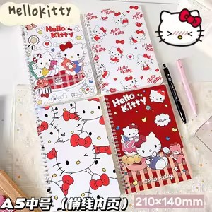 漫画のケイティの猫のA5線の本insの高い顔の値の学生のルーズリーフのノートkt猫の横線の帳簿の卸売り