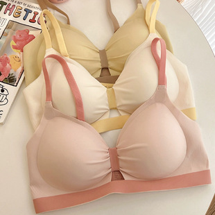 Underwear Women's Small Chest Gathering Summer Thin Bra without Steel Rings Breast Tucking Anti-sagging Comfortable Seamless Bra Large