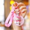 Hello kitty, cartoon cute backpack accessory, keychain, decorations, car keys with zipper