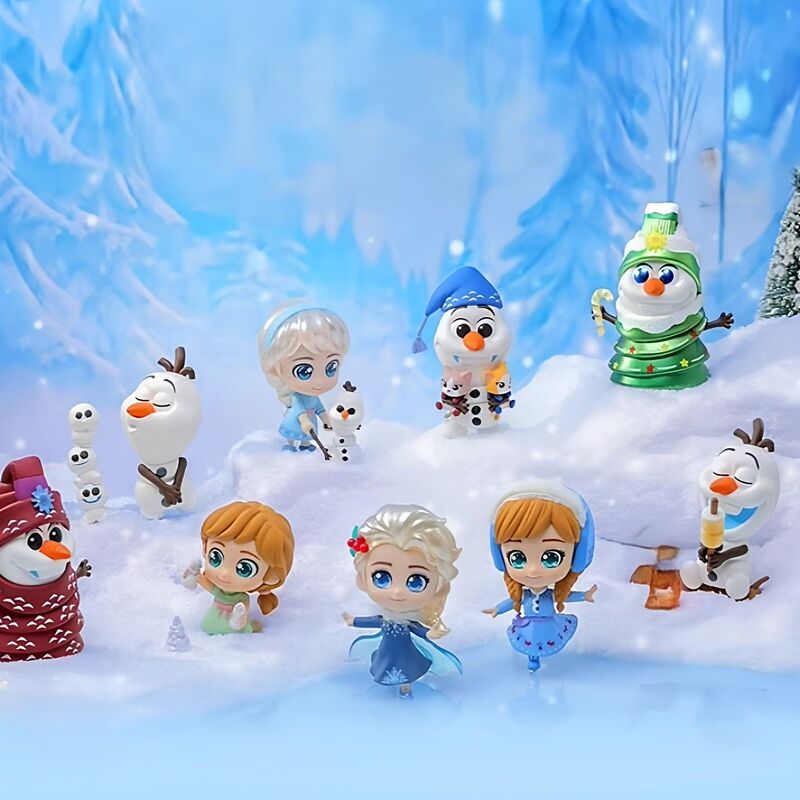 Frozen Elsa Princess Anna Olaf Peripheral Figurines, Collectible Toys, Children's Toys, Blind Box, Capsule Toy, Gift