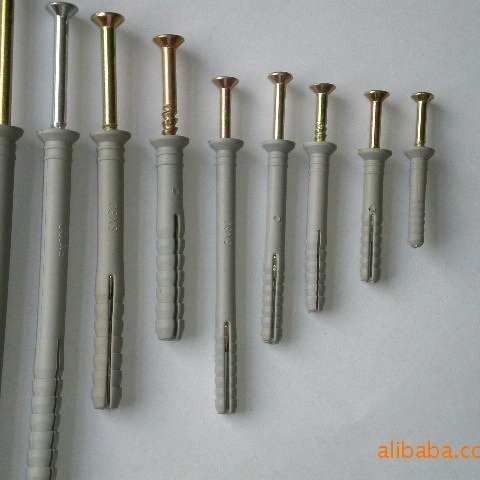 供尼龙打入式膨胀塑料家用小五金 膨胀管小五金组合 墙塞膨胀