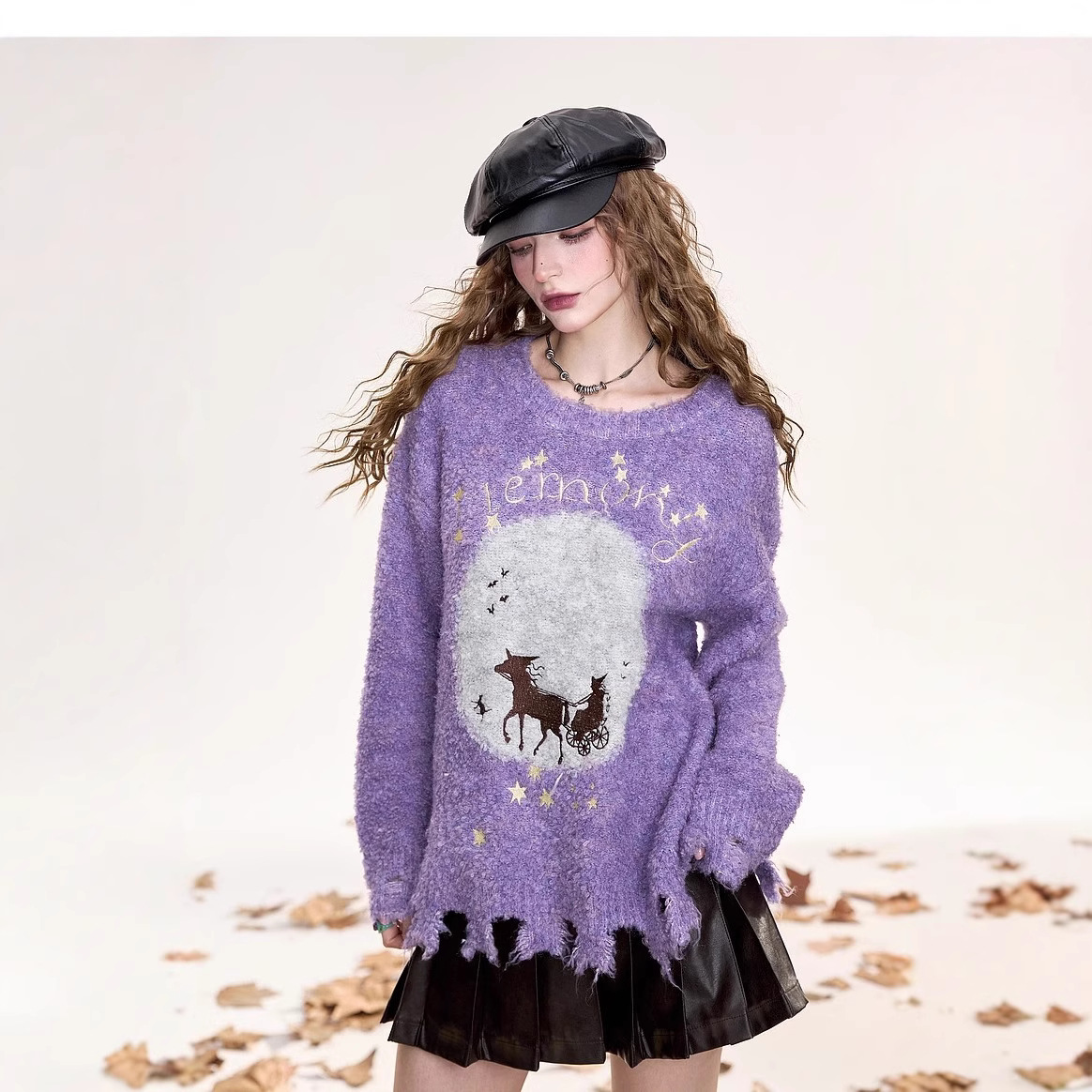 Fairy's Pocket Plush Lazy Style Pullover Sweater Women's 2024 Winter…