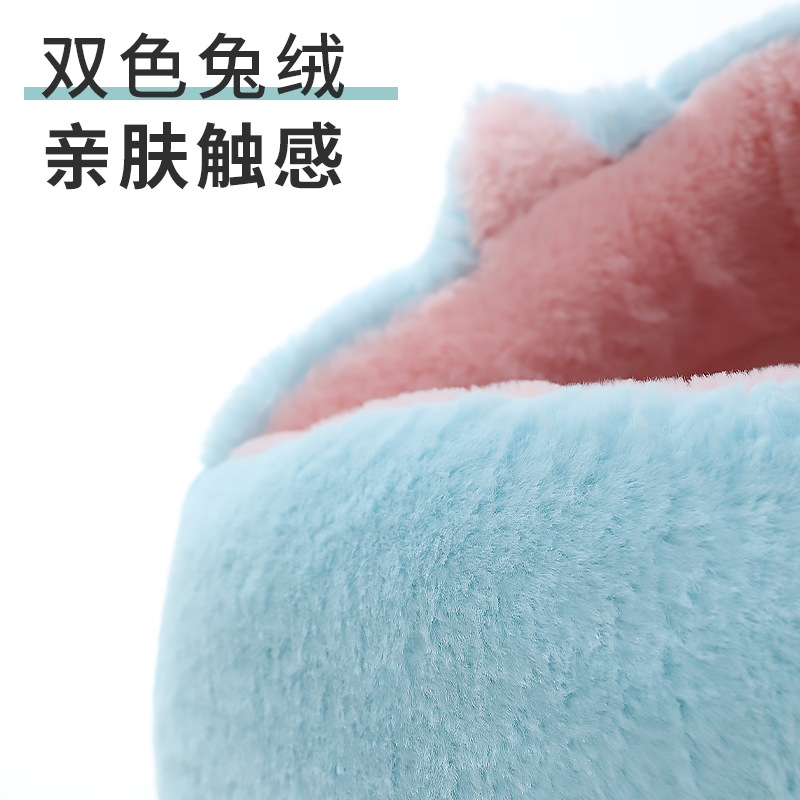 Nido de mascota en línea celebridad INS estilo Totoro nido de gato cuatro estaciones otoño e invierno cálido nido de gato nido de perro cálido suministros para mascotas al por mayor