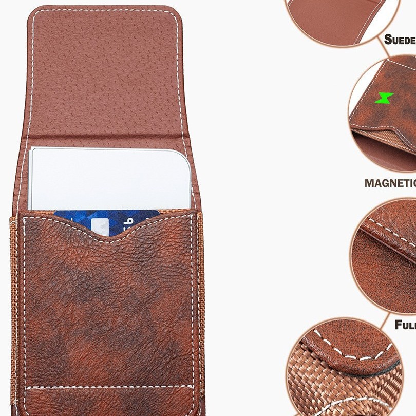 Suitable for Samsung Zfold8/Huawei Pocket iPhone Duo Xiaomi 18 Fold and Other Foldable Screen Leather Cases