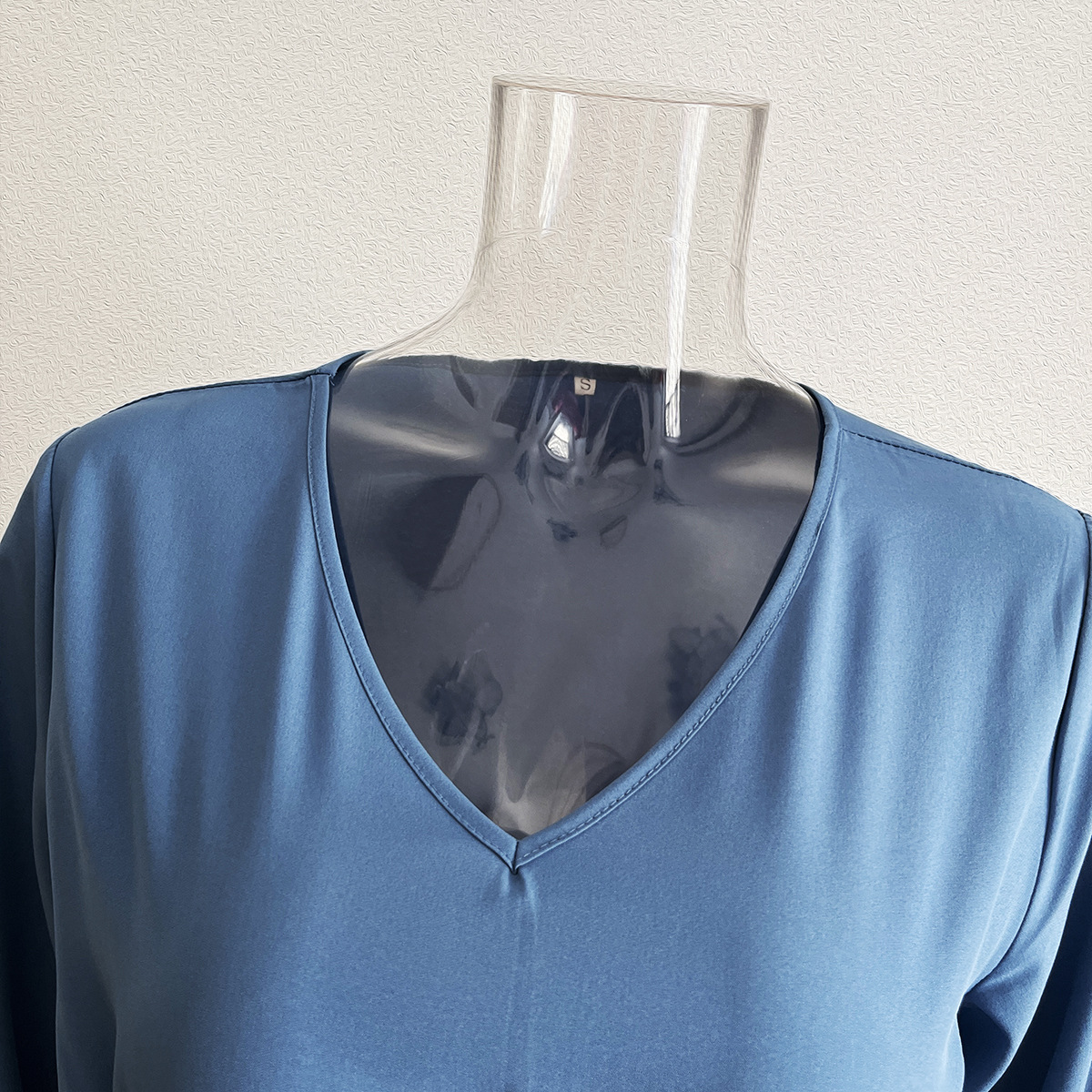 V neck Dress Flared Sleeves Long Sleeves Large Swing Dress Women Chiffon Summer Women Clothing