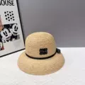 Black M straw hat