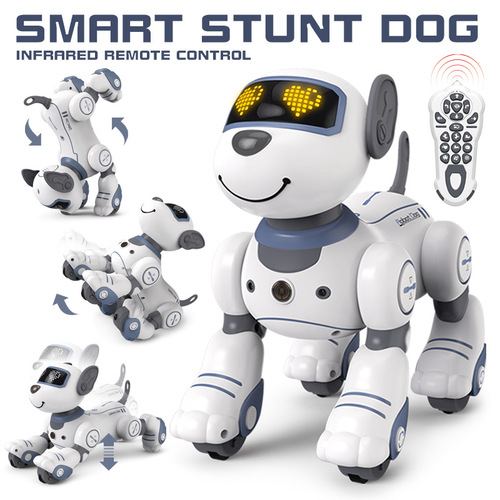 Cross-border children's smart robotic dog multi-functional programmable stunt remote control dog touch interactive electric pet toy