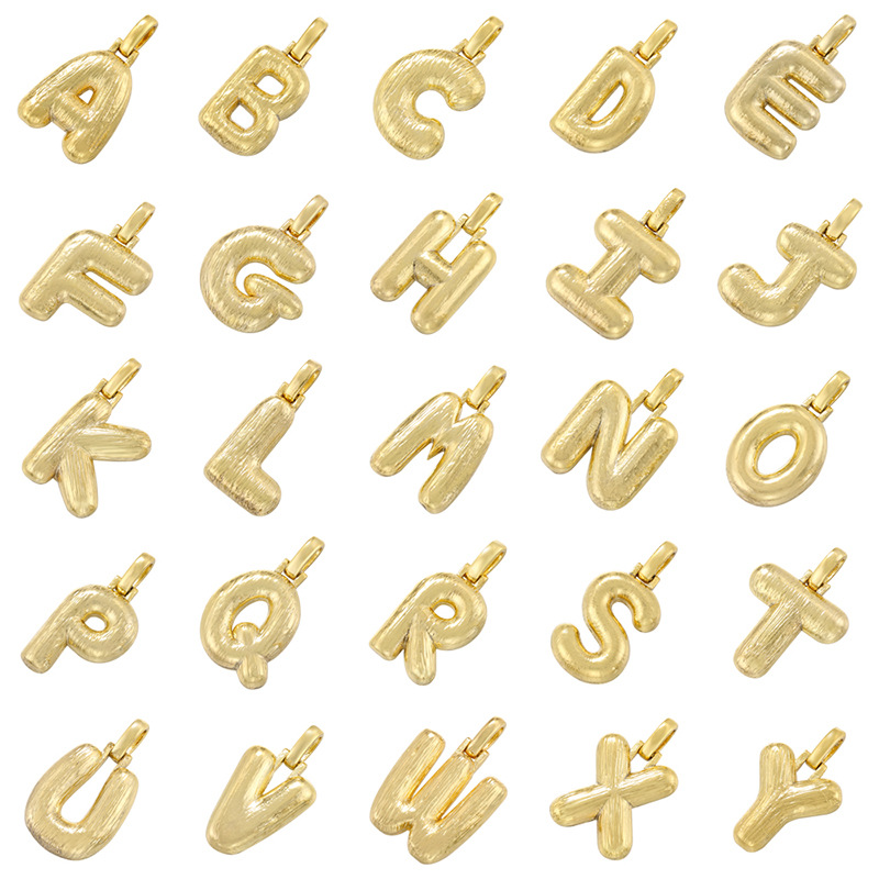 1 Piece Simple Style Letter Copper Jewelry Accessories display picture 1