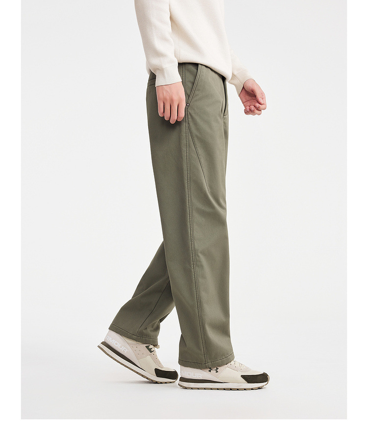 Quần âu nam mùa đông cotton lót lông cừu ấm áp — màu đen chi tiết 26
