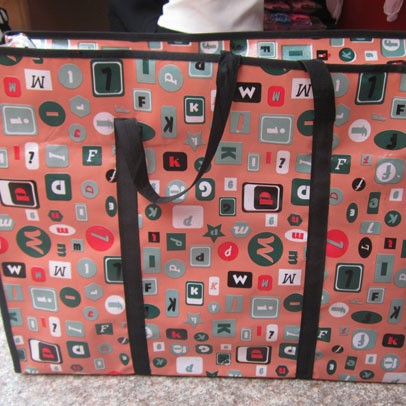 P1843 tamaño pequeño color tejido bolsa de viaje bolsa de equipaje bolsa de piel de serpiente Yiwu 9 yuanes 9 al por mayor image 3