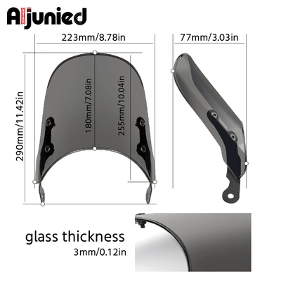 Motorcycle front windshield CB400 motorcycle front windshield