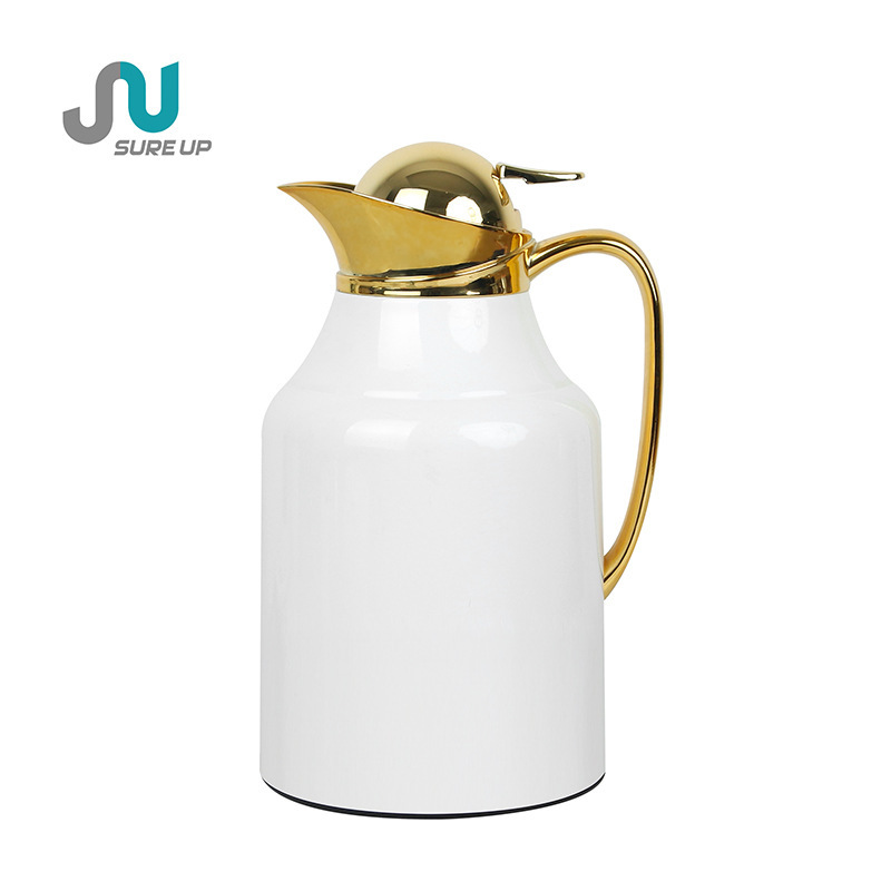 Golden Dara Design Arabian Luxury Style 1000 ml Hot Sale Thermos Coffee Pot Tea Pot Vacuum Pot