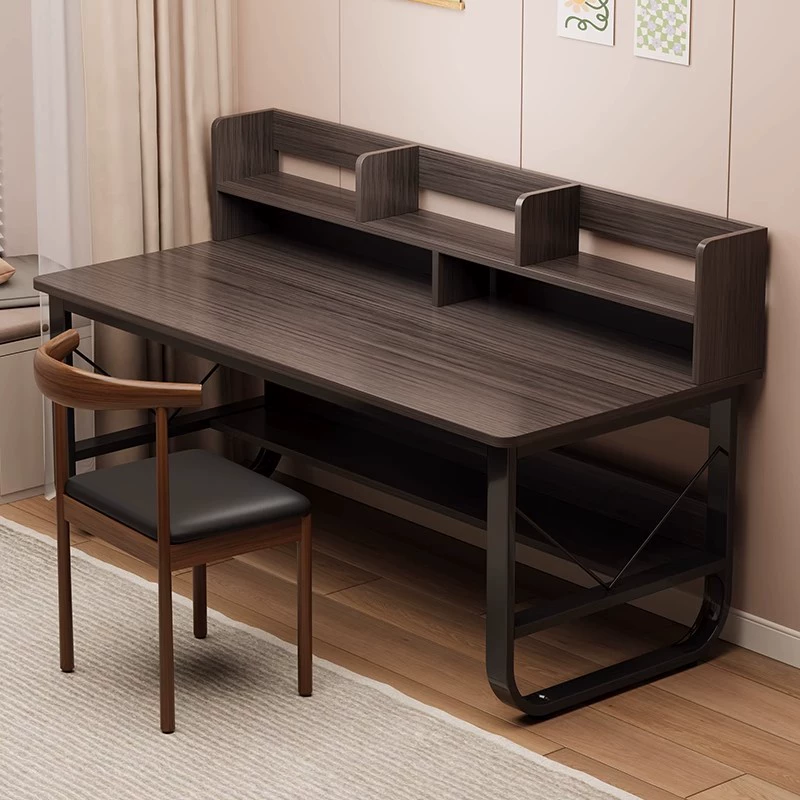 Компьютерный стол Маленькая квартира спальня Студенческий письменный стол Обучающий стол Настольный домашний стол Книжная полка один офисный стол