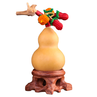 Natural Gourd Handle Piece for Hand-Twisting, Extra Small Size with Dragon Head, Mini Gourd Handle Piece for Hand-Twisting