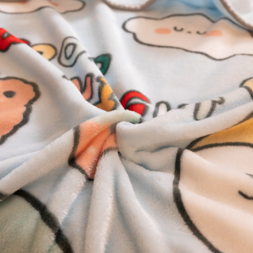 Cartoon Children's Blanket Kindergarten Lunch Break Blanket Baby Small Blanket Falai Velvet Blanket Four Seasons Gift Welfare Blanket