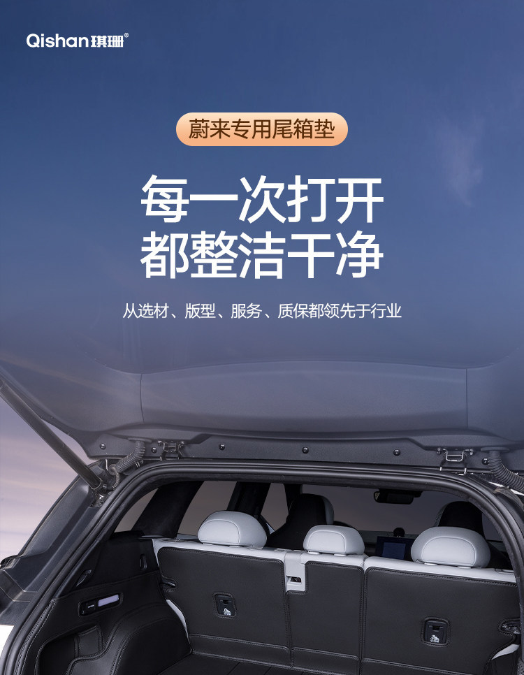 Suitable for 25 Models of Nio Et5T Es6 Ec6 Es8 Et7 Ec7 Trunk Mats, Full Coverage Car Trunk Mats