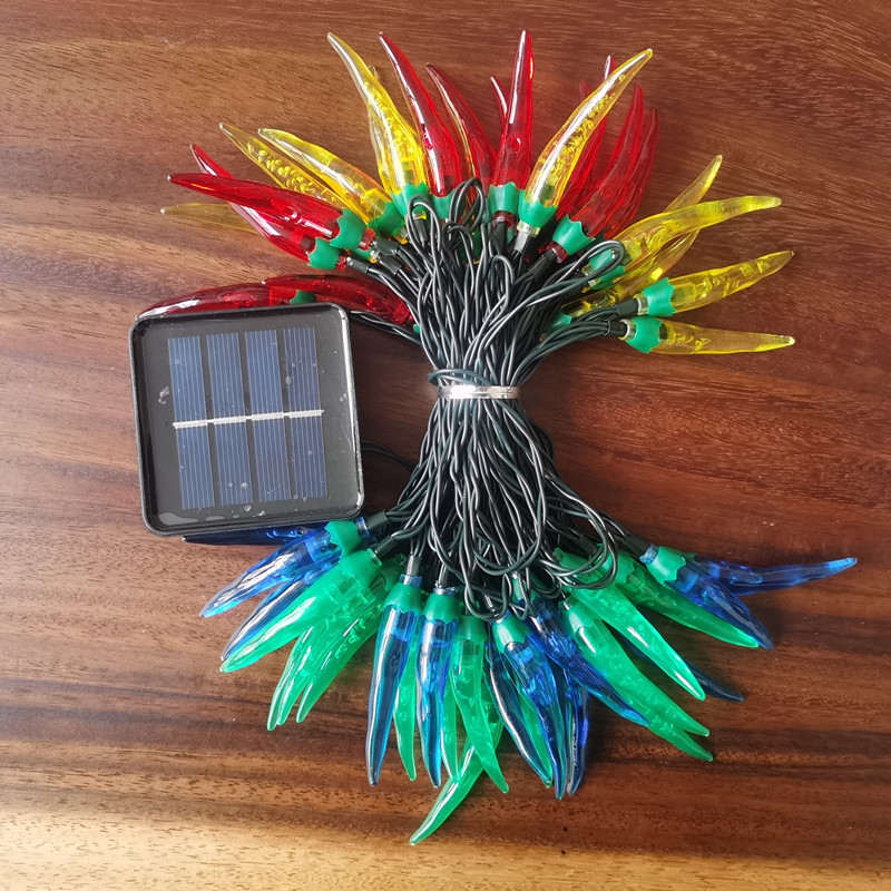 LED luces de colores de pimienta roja luces de cadena luces intermitentes Año Nuevo Navidad vacaciones decoración atmósfera luces Año Nuevo decoración del hogar iluminación