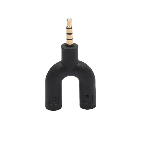 Suitable for Apple iPhone headphone microphone one-to-two audio head 3.5mm one-to-two audio adapter