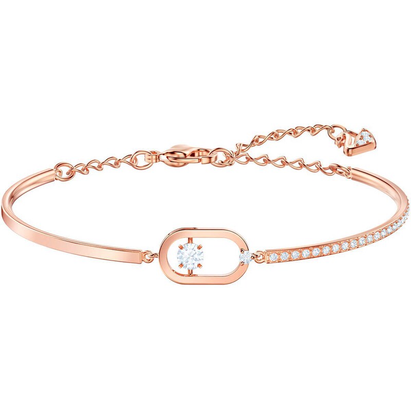 Shijia 1:1 Oval Beating Heart Bracelet for Women with Swarovski Elements Crystal Smart Bracelet for Women