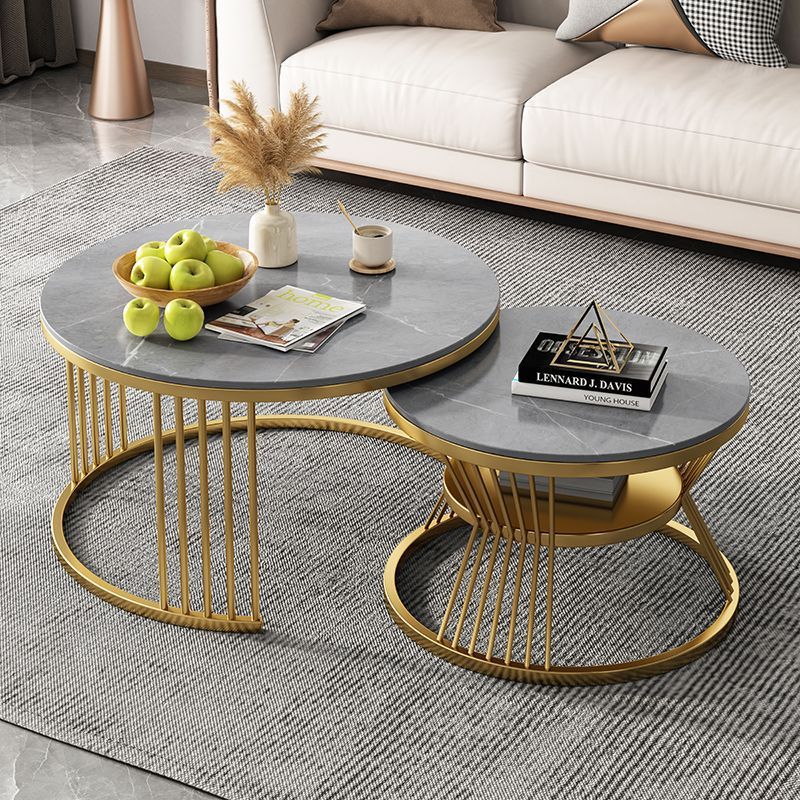 Gold frame + [Italian limestone slab] 70+50 combination