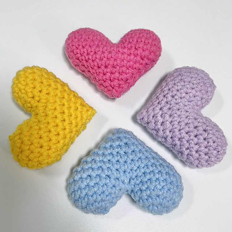 30g Weight Bag Pendant, Keychain Classification 1 Piece Quantity Daily Occasion yarn Material Heart Shape Pattern Unisex Gender Simple Style, Classic Style Style Heart Shape Women's Shoes Yarn 7
