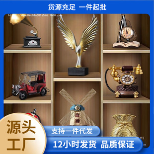 Set Combination 2025 New High-End Living Room Decorations Wine Cabinet Tv Cabinet Sense Crafts