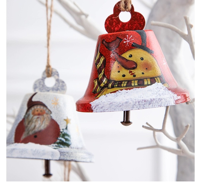 Christmas Festival Snowman Pattern Christmas Style Christmas Christmas Snowman Iron Party Wind Chimes