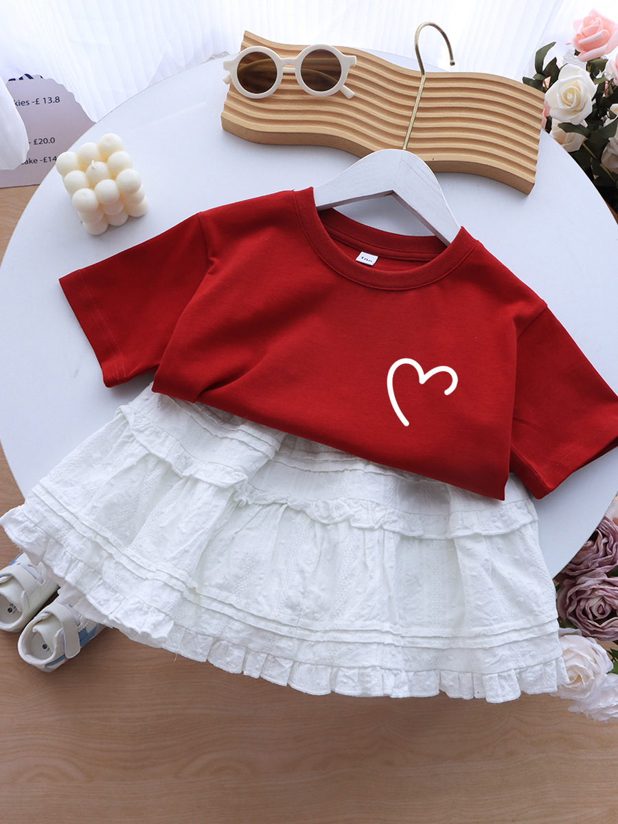 Kindergarten Parent-Child Class Clothing 2025 New High-end Parent-Child Clothing Family Three or Four Short-Sleeved T-Shirt Summer Mother and Child Mother and Daughter