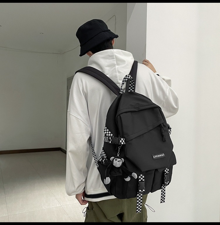 School bag Korean Harajuku backpack junior high school student largecapacity college style backpackpicture3