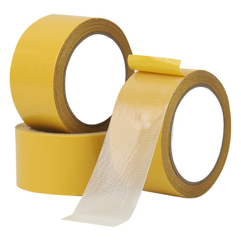 Cinta a prueba de viento a base de tela de doble cara de rejilla, película de mantillo de boda sin costuras de alta viscosidad, pegamento de alfombra fijo, pegamento de doble cara a base de tela de malla