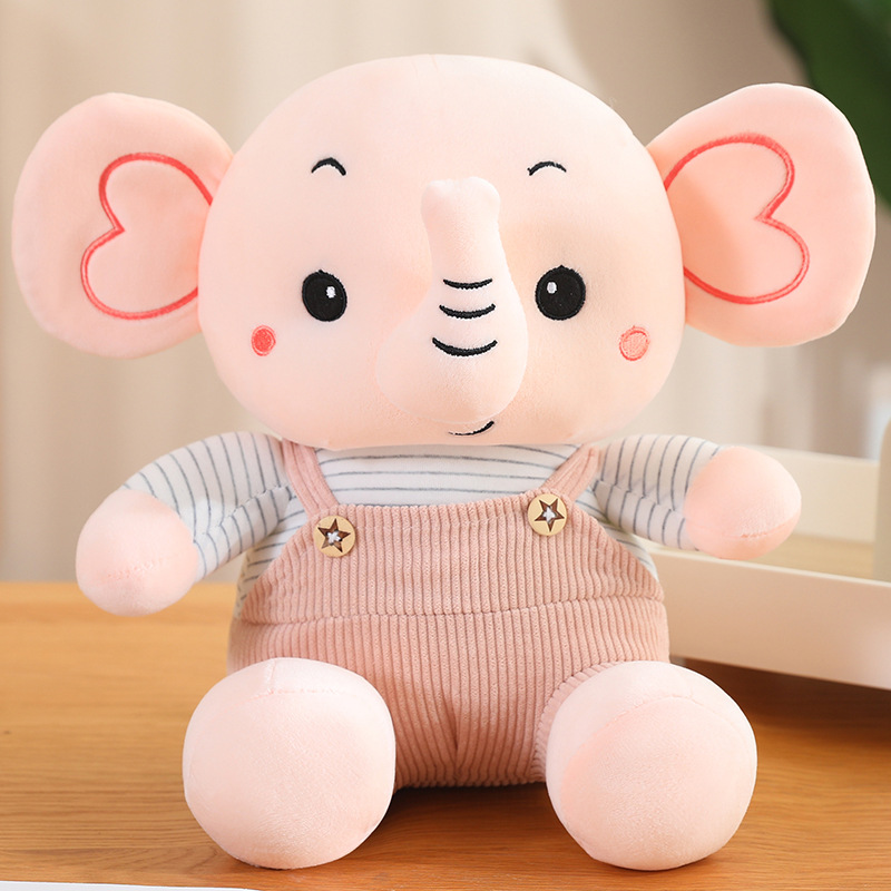 Elefantes lindos juguetes de peluche para vestir muñecas de elefante simulación correa de muñecas de elefante acompañante muñeca máquina de muñecas