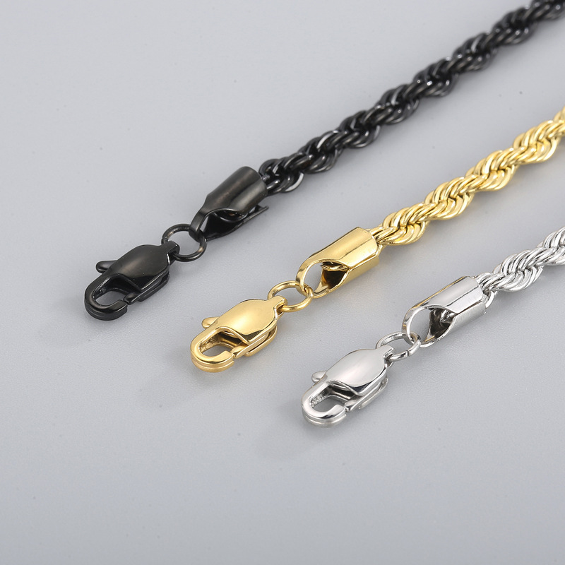 44g Weight Titanium Steel Pendant Material Bracelets Classification Titanium Steel Chain Material 1 Piece Quantity Holiday, Daily Occasion Titanium Steel Material Geometric Pattern Unisex Gender Plating Design Basic, Modern Style, Classic Style Style Basic Modern Style Classic Style Geometric Titanium Steel Bracelets In Bulk 10