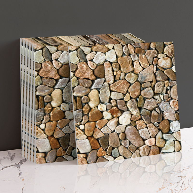 Cross-Border Factory Delivery Imitation Tile Wall Stickers Self-Adhesive Wall Decoration Bathroom Kitchen Waterproof Wall Paper 30cm