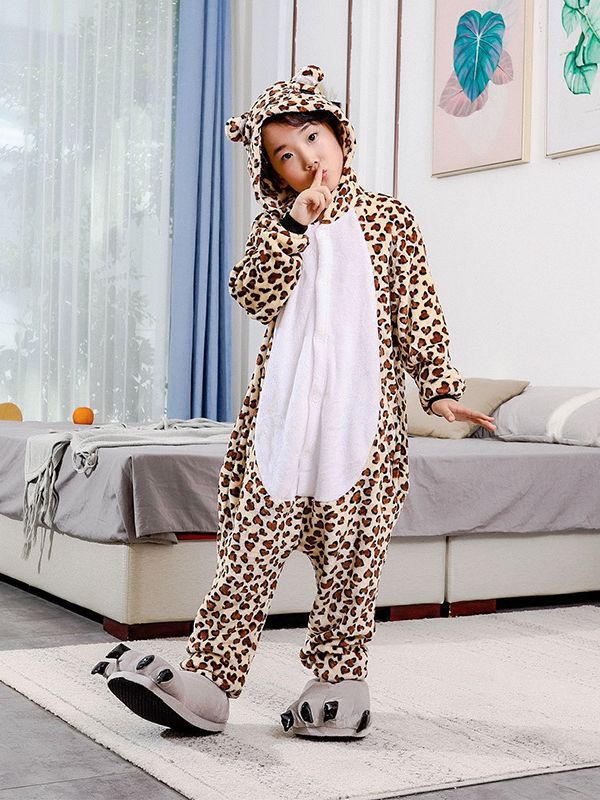 Otoño e invierno de dibujos animados de una sola pieza animal ropa de hogar padre-hijo animal franela rendimiento ocio hogar entrega de una sola pieza al por mayor
